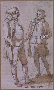 Een kostuumstudie door Paul Sandby